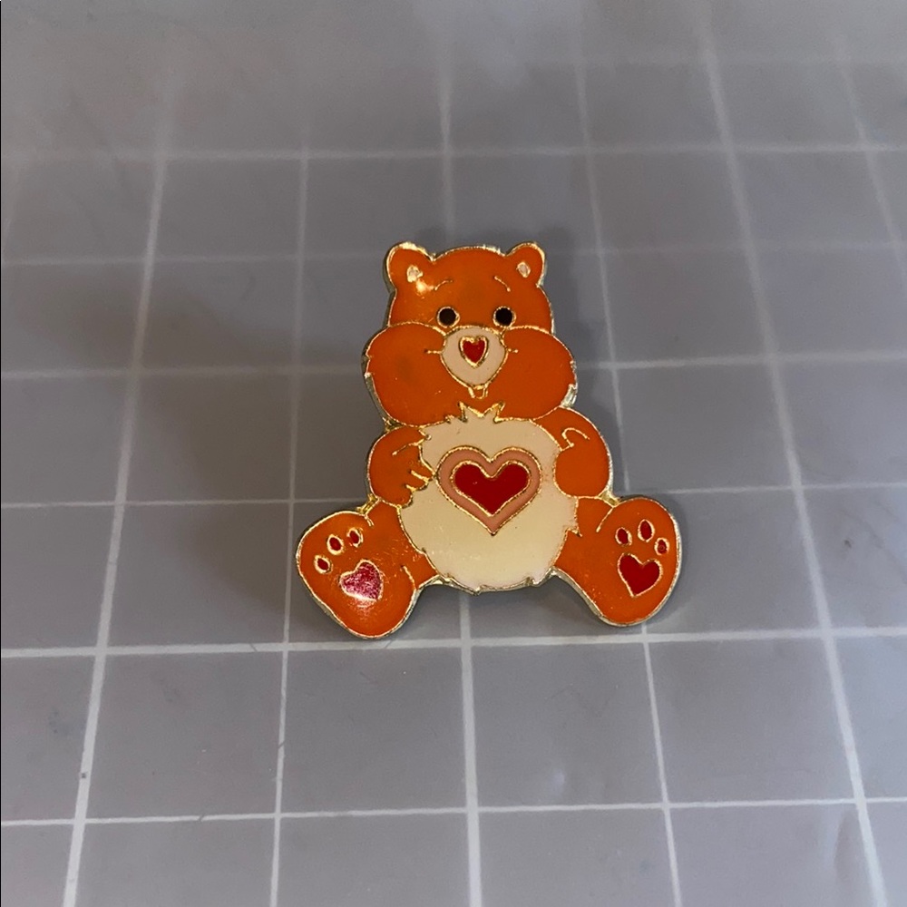Vintage Care Bears Tender Heart enamel pin